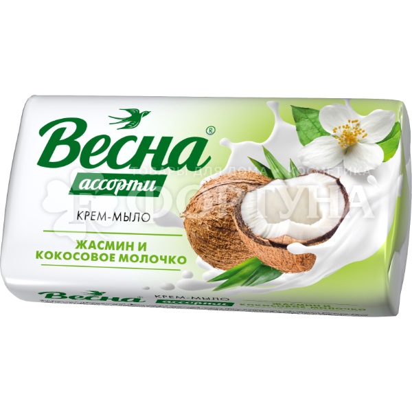 Туалетное мыло Весна 90 г Жасмин и кокосовое молочко