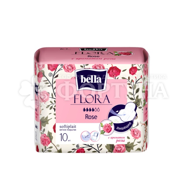 Прокладки Bella 10 шт Flora Rose критические