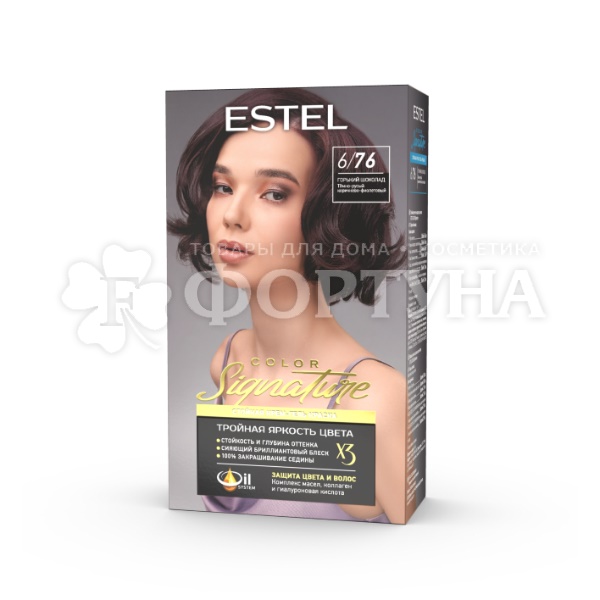 Крем-гель краска Estel Signature 6/76 Горький шоколад
