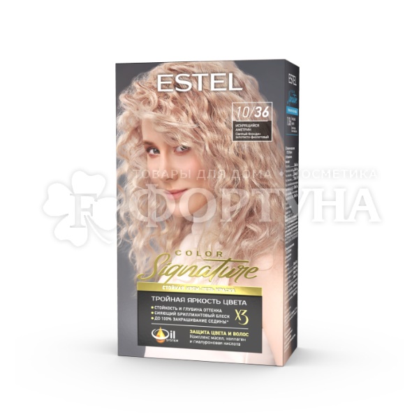 Крем-гель краска Estel Signature 10/36 Искрящейся аметрин