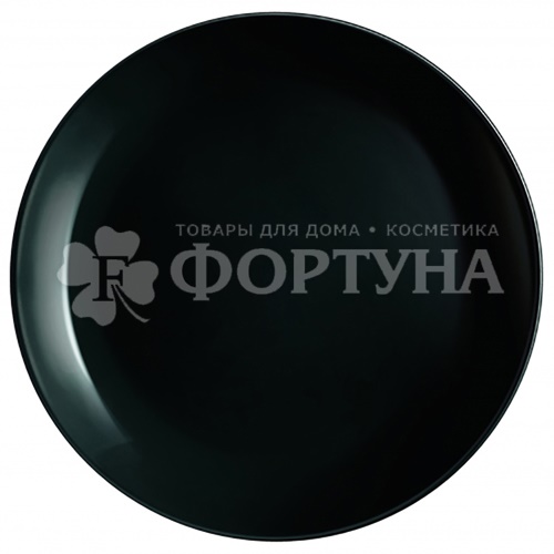 Тарелка Luminarc 19 см Дивали Нуар десертная артикул Р0789