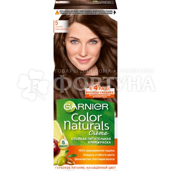 Краска для волос Color Naturals 5 Светлый каштан