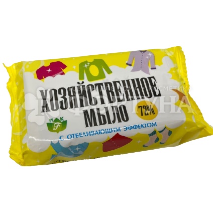 Хозяйственное мыло Флора МК 200 г 72% Отбеливающее