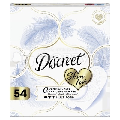 Прокладки Discreet 54 шт Skin Love Multiform ежедневные