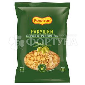 Макароны Роллтон 400 г Ракушки с оливковым маслом