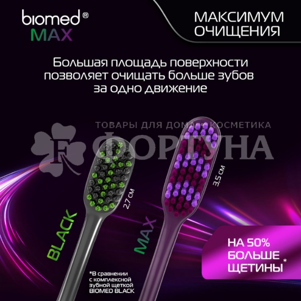 Зубная щетка Biomed MAX средняя