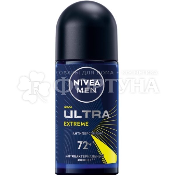 Дезодорант роликовый Nivea ULTRA 50 мл Extreme MEN