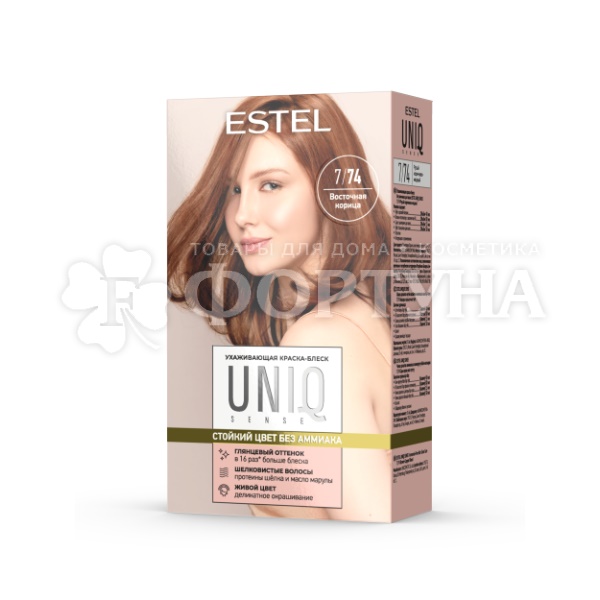 Краска для волос Estel UNIQ 7/74 Восточная корица Русый коричнево-медный