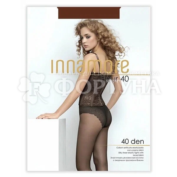 Колготки Innamore Fleur 40 den цвет nero размер 5