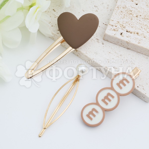 Заколка Farres 3 шт для волос Love M