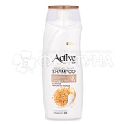 Шампунь Active CARE & BEAUTY 350 мл С протеином, кератином и витамином В5 для поврежденных волос