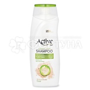 Шампунь Active CARE & BEAUTY 350 мл С каолином и гуаром для жирных волос и придания объема