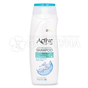 Шампунь Active CARE & BEAUTY 350 мл С протеинами шелка и витамином В5 Увлажняющий