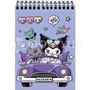 Блокнот Kuromi 60 л на гребне