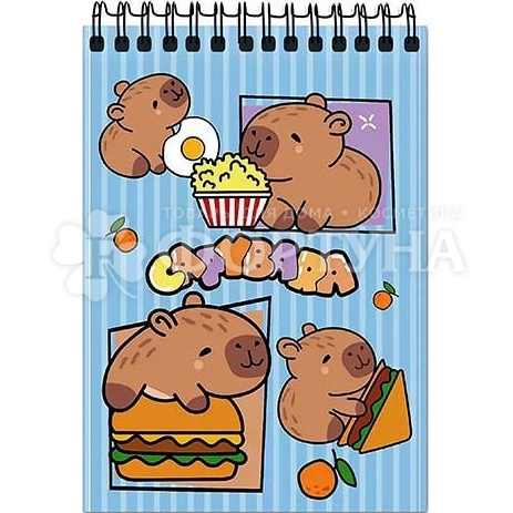 Блокнот Capybara 60 л на гребне