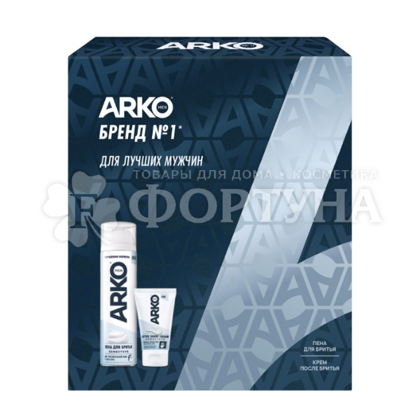 Набор Arko (пена для бритья Sensitive 200мл + крем после бритья Sensitive 50мл)