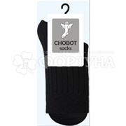 Носки CHOBOT 1 пара черные в рубчик размер 27-29 мужские