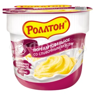 Пюре картофельное Роллтон 40 г с сливочным вкусом