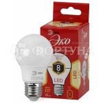 Лампа Эра Эко светодиодная LED А55 8Вт 2700К Е27