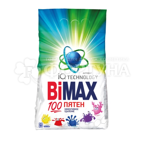 Стиральный порошок Bimax 6000 г Compact автомат Сто Пятен