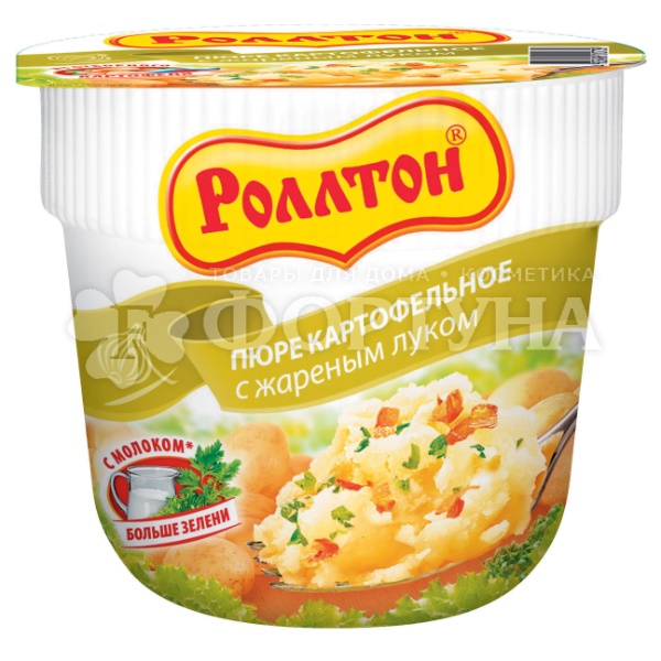 Пюре картофельное Роллтон 40 г с жареным луком