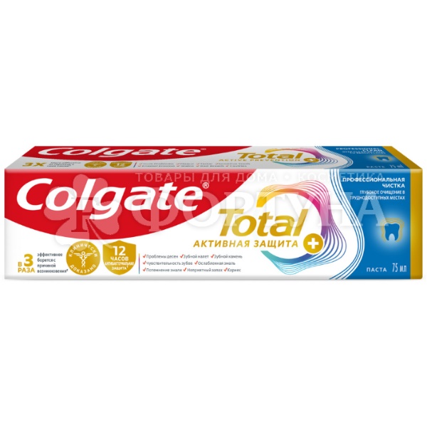 Зубная паста Colgate Total 12 75 мл Профессиональная чистка паста