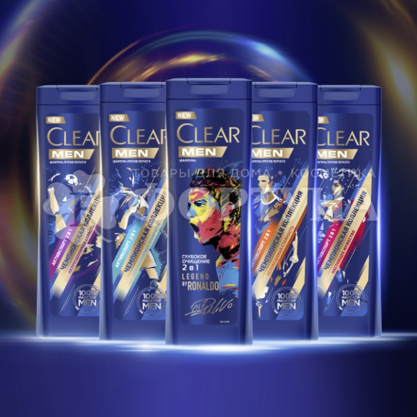 Шампунь Clear Men 400 мл Глубокое очищение