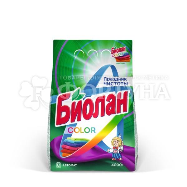 Стиральный порошок Биолан 4000 г Автомат Колор