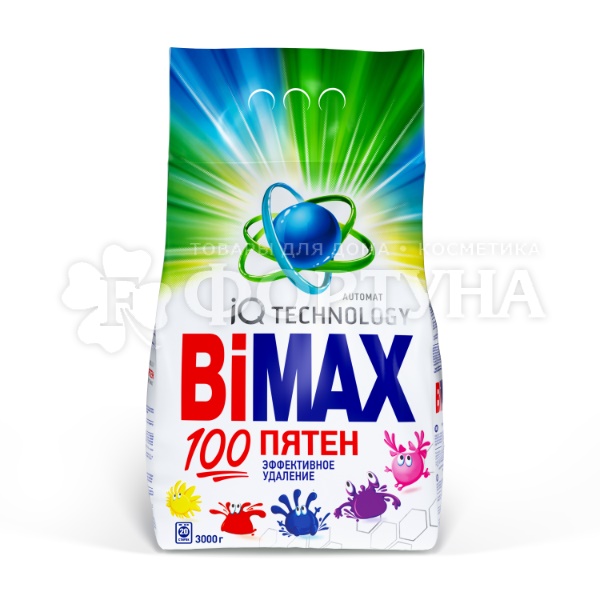 Стиральный порошок Bimax 3000 г Автомат Сто Пятен