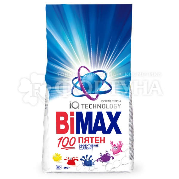 Стиральный порошок Bimax 1800 г Сто Пятен