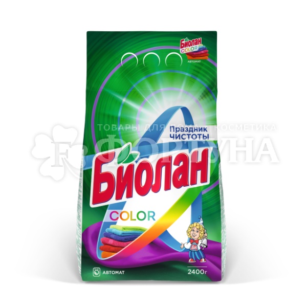 Стиральный порошок Биолан 2400 г Автомат Колор