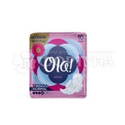 Прокладки Ola! Ultra Normal 10 шт с поверхностью ''бархатистая сеточка'' критические