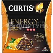 Чай Curtis Energy  15 пирамидок черный ароматизированный средний лист 15