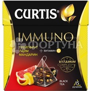 Чай Curtis Immuno 15 пирамидок, черный ароматизированный средний лист