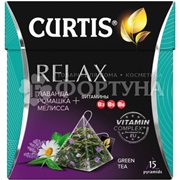 Чай Curtis Relax 15 пирамидок, зеленый ароматизированный средний лист