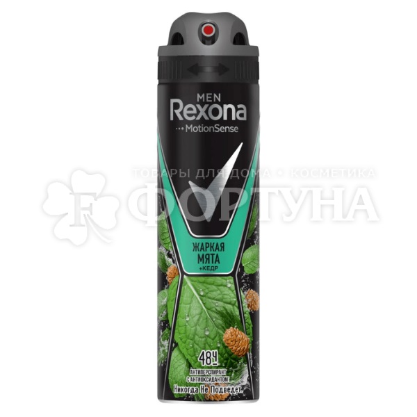 Дезодорант аэрозольный Rexona 150 мл Дикая мята и кедр