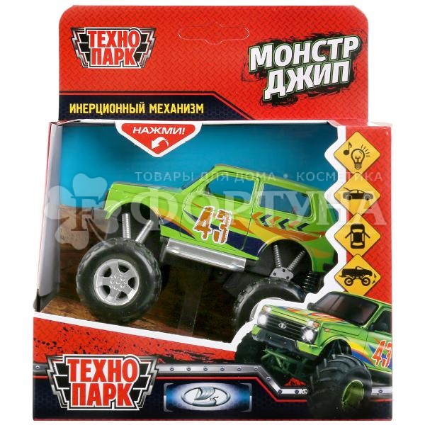 Машина Технопарк Lada 4x4 Монстр Джип