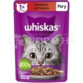 Корм для животных Whiskas 75 г рагу говядина и ягненок