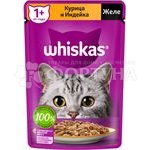Корм для животных Whiskas 75 г желе курица и индейка