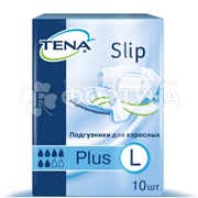 Подгузники Tena Slip Plus 10 шт размер L (100-150 см)