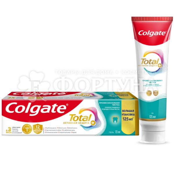 Зубная паста Colgate Total 12 125 мл Профессиональная чистка. Гель