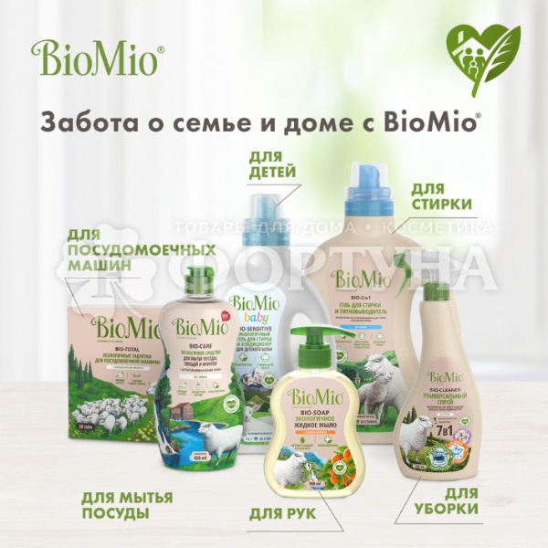 Ополаскиватель BioMio 750 мл для посудомоечных машин Блеск
