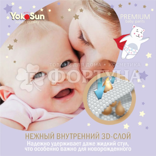 Трусики Yokosun Premium 38 шт XL (12-20кг)
