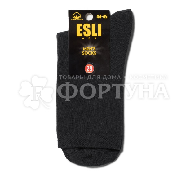 Носки ESLI 1 пара 19С-145СПЕ цвет черный размер 25 мужские