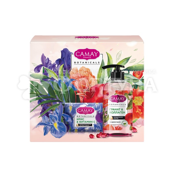 Набор CAMAY Botanicals (жидкое мыло 280мл + туалетное мыло 85г  2шт)