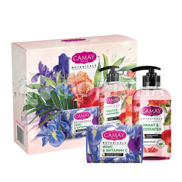 Набор CAMAY Botanicals (жидкое мыло 280мл + туалетное мыло 85г  2шт)