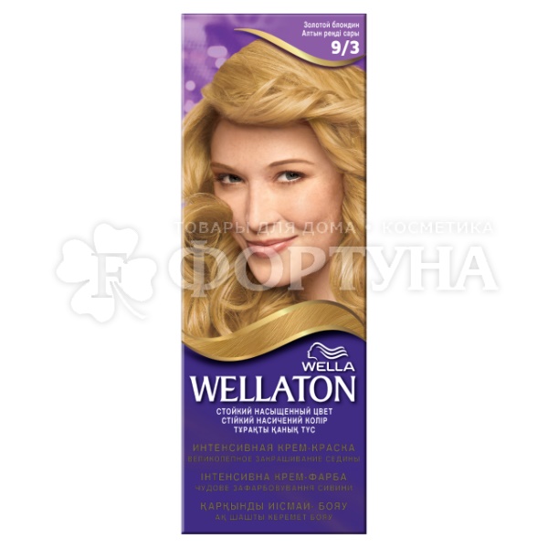 Краска для волос Wellaton Maxi Single 9/3 Золотистый блонд
