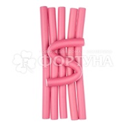 Бигуди Бумеранг 6 шт розовые D=1,4см длина 21см