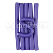 Бигуди Бумеранг 6 шт фиолетовые D=1,8см длина 21см