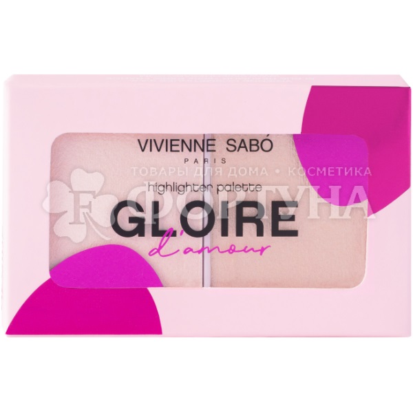 Палетка Vivienne Sabo хайлайтеров Gloire Damour 02